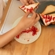 women&#39;s hands make a homemade strawberry sandwich - PhotoDune Item for Sale