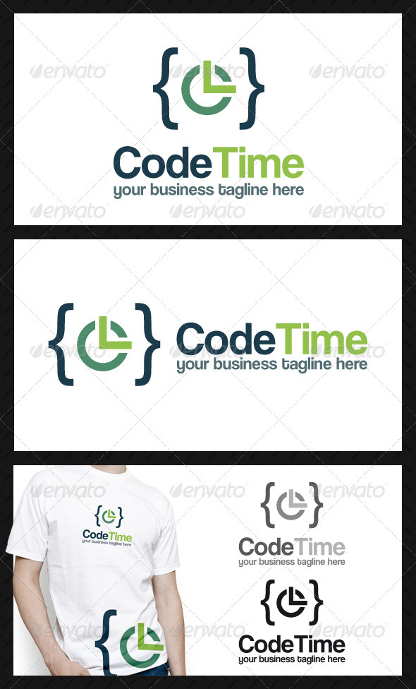 Code Time Logo Template - Symbols Logo Templates