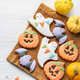 Multicolored Halloween homemade cookies - PhotoDune Item for Sale