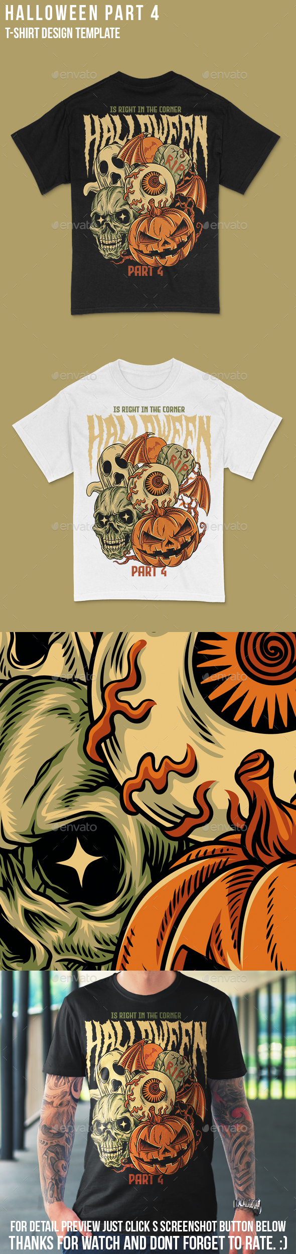 [DOWNLOAD]Halloween in the Corner Part 4 T-Shirt Design Template