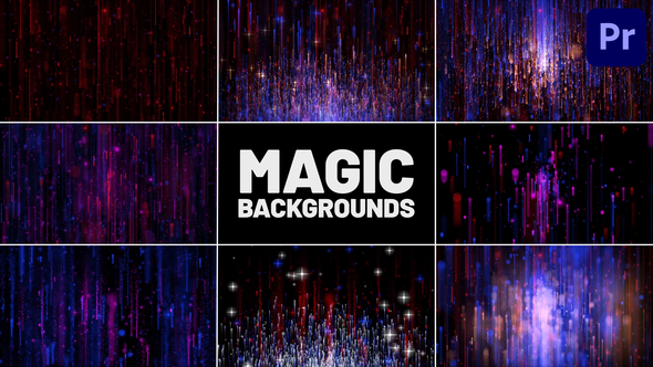 Collection of Magic Backgrounds for Premiere Pro