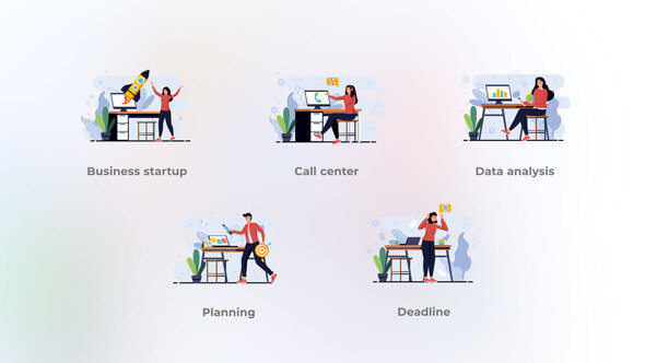Business Startup - Flat Concepts
