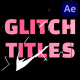 Cartoon Glitch Shapes Titles for After Effects - VideoHive Item for Sale