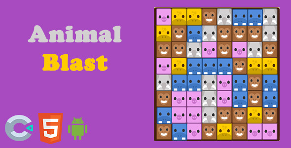 Animal Blast - HTML5 Game Construct 3