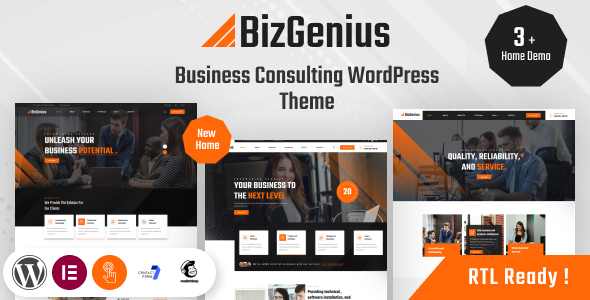 BizGenius – Consulting Business WordPress Theme + RTL
