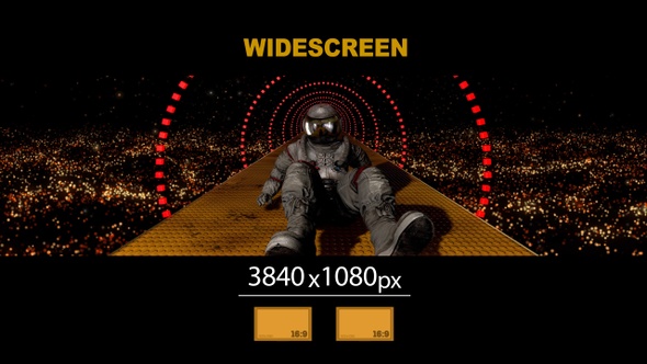 Wide Screen Astronaut  Slipping Space 01