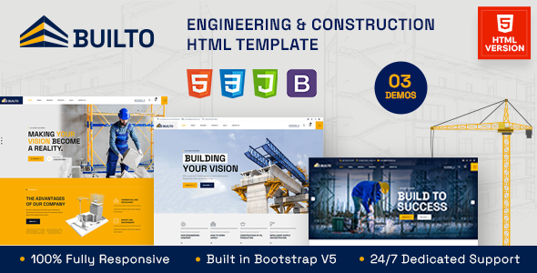 Builto | Engineering Construction HTML Template