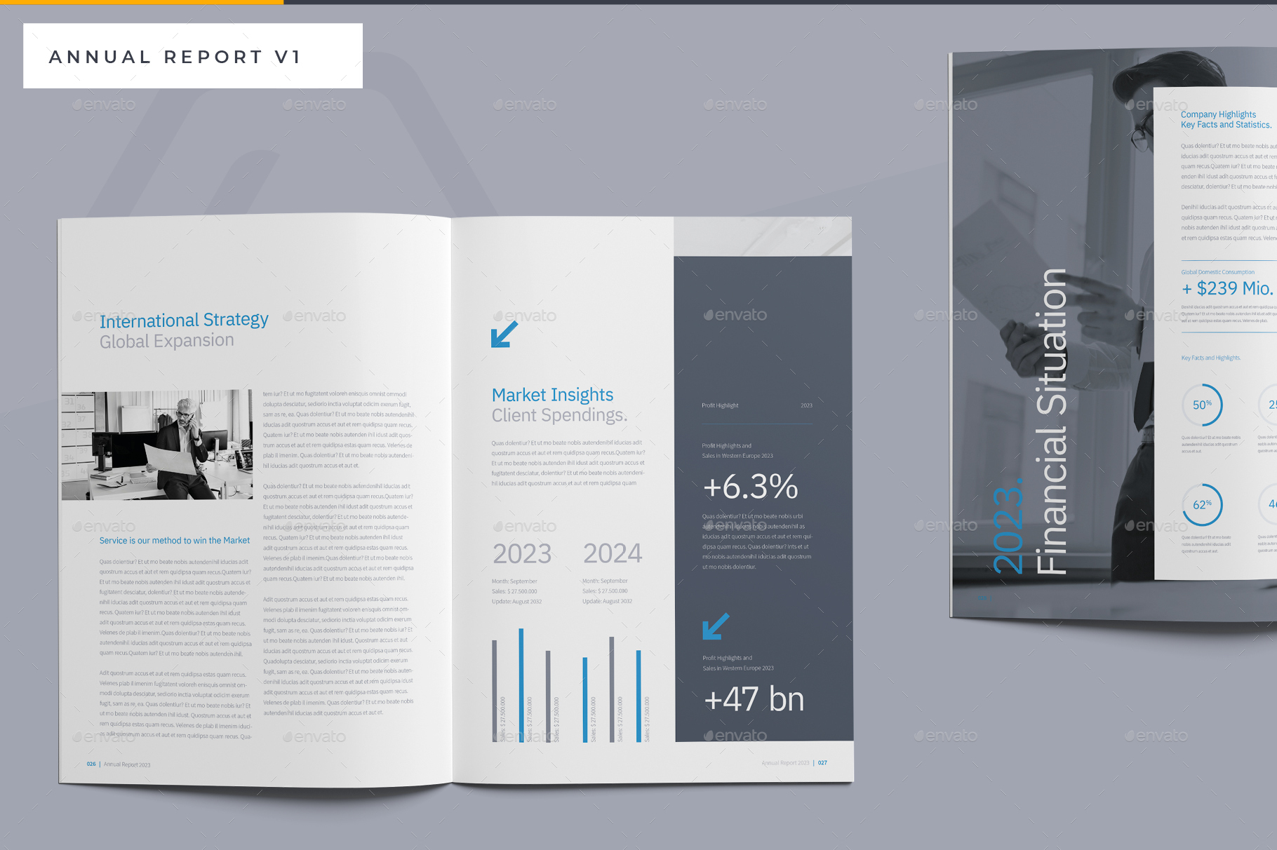 Annual Report, Print Templates | GraphicRiver