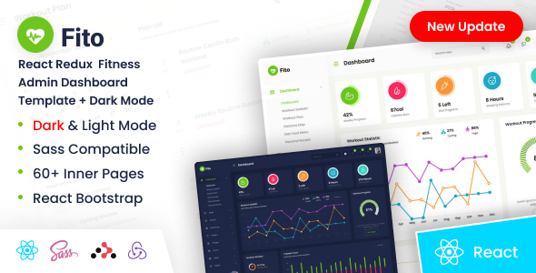 Fito - React Redux Fitness Admin Dashboard Template