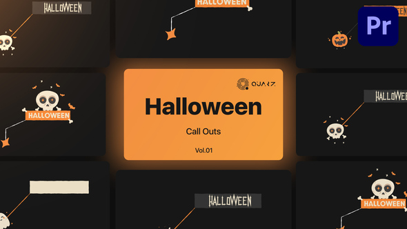 Halloween Call Outs for Premiere Pro Vol. 01
