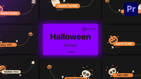 Halloween Call Outs for Premiere Pro Vol. 03