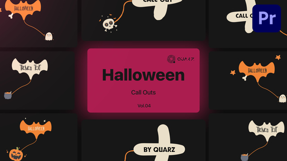 Halloween Call Outs for Premiere Pro Vol. 04