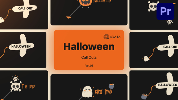 Halloween Call Outs for Premiere Pro Vol. 05