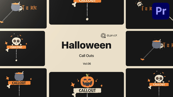 Halloween Call Outs for Premiere Pro Vol. 06