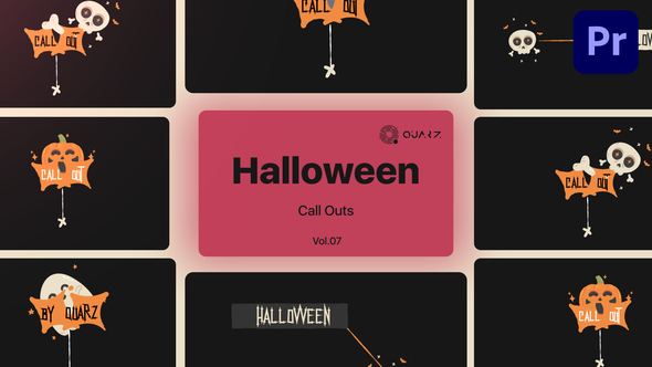 Halloween Call Outs for Premiere Pro Vol. 07