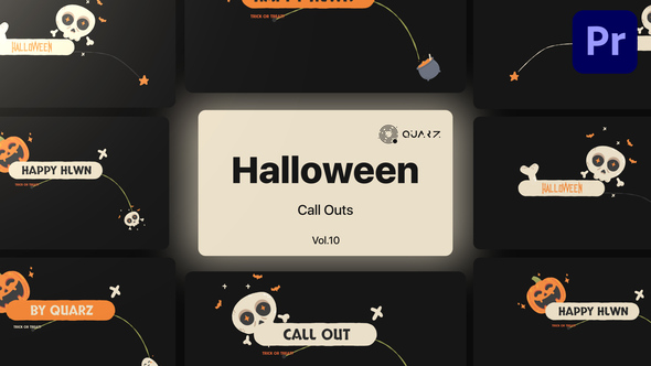 Halloween Call Outs for Premiere Pro Vol. 10