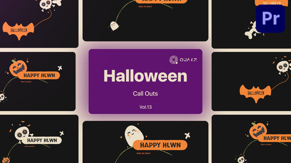 Halloween Call Outs for Premiere Pro Vol. 13