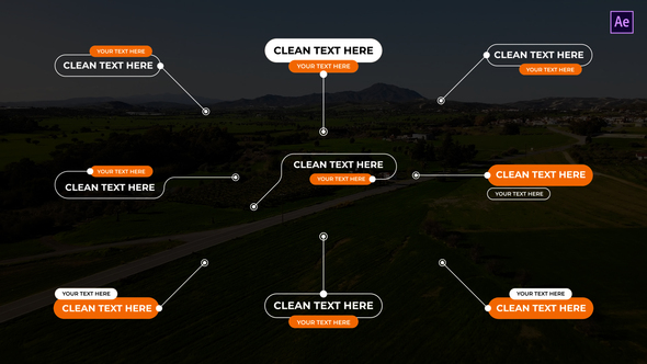 Clean Call Out After Effects Titles template preview