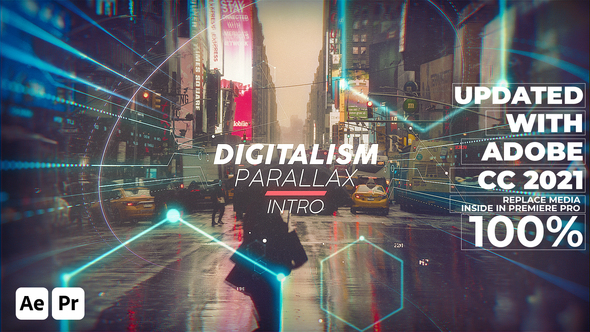 Digitalism Parallax Intro // Premiere Pro Template