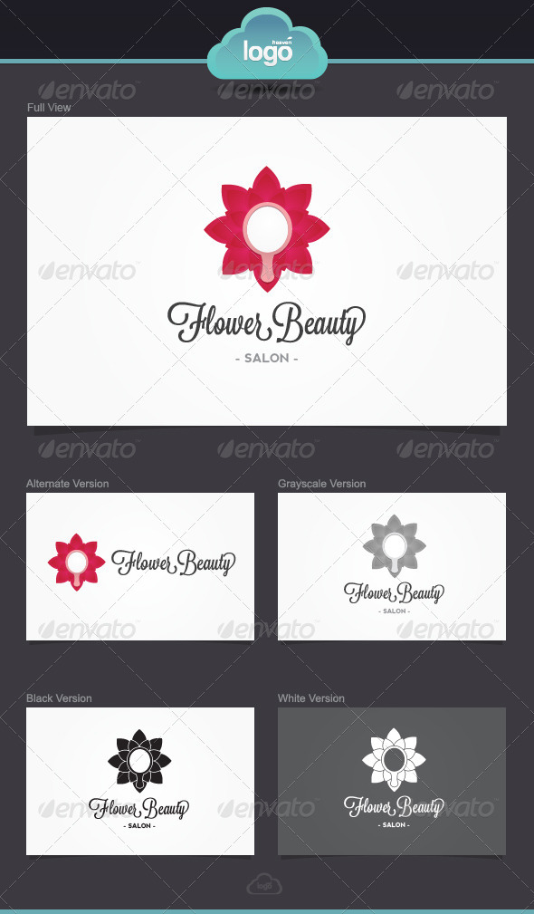Beauty Flower Logo Template - Humans Logo Templates