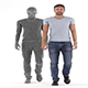 humain Animated Walking Casual  3D model