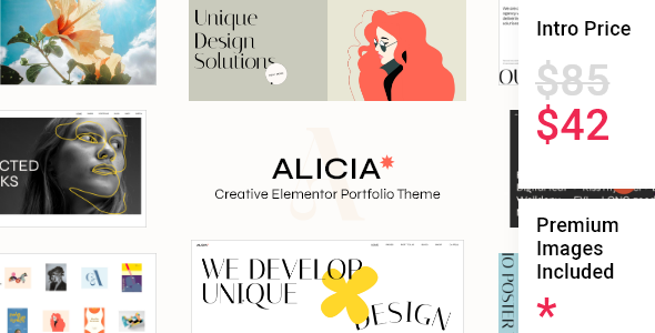 Alicia – Elementor Portfolio Theme