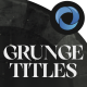 Grunge Titles l Cinematic Titles - VideoHive Item for Sale