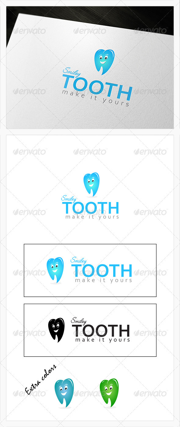 Smiley Tooth - Dental Logo - Objects Logo Templates