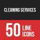 Cleaning Services Filled Line Icons