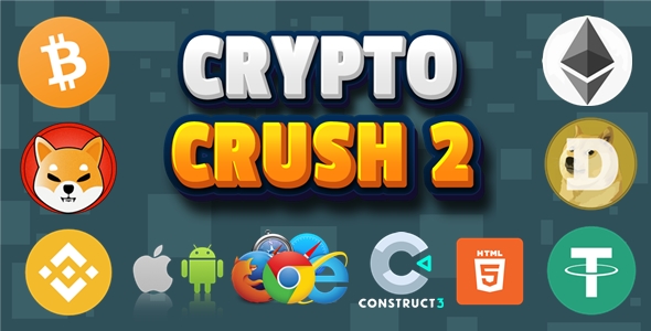 Crypto Crush 2 - Crypto Game - HTML5/Mobile (C3p)