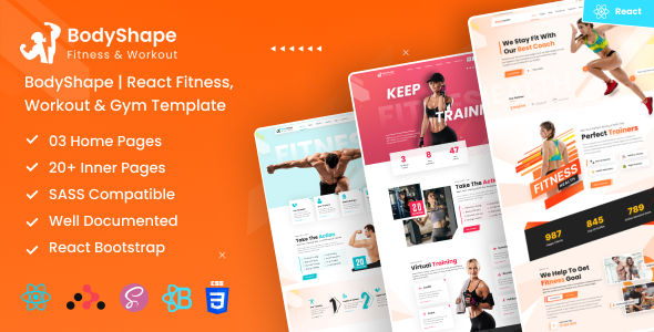 BodyShape - React Fitness, Workout & Gym Template