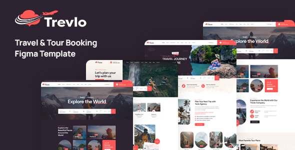 Trevlo - Travel & Tour Figma Template