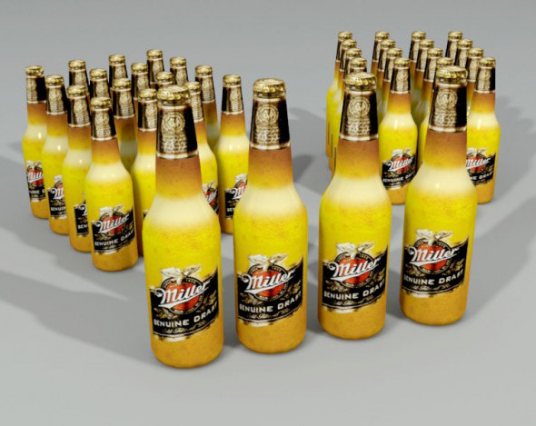 Miller Beer Bottle - 3Docean 3924635