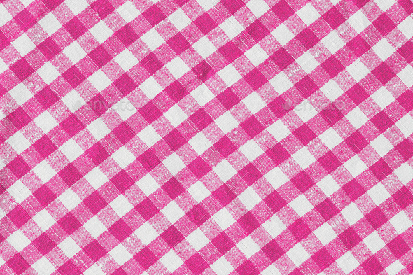 Pink Print Scottish Square Cloth. Gingham Pattern Tartan Checked Plaids. Pastel Backgrounds For