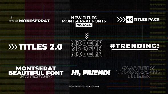 Modern Titles | After Effects Titles template preview