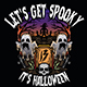 Ghost T-shirt Illustration Design for Halloween