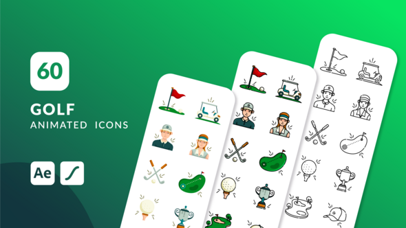 Golf Animated Icons | After Effects