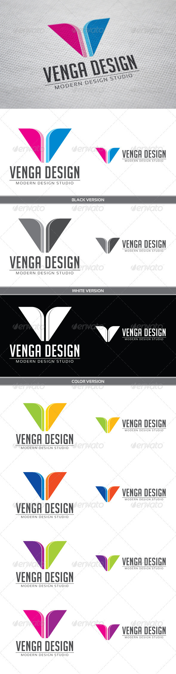 Venga - Letters Logo Templates