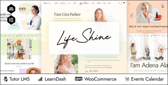 Lifeshine – Coaching Online Courses WordPress Theme