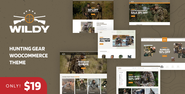 Wildy – Hunting Gear WooCommerce Theme