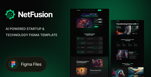 NetFusion - AI Powered Startup & Technology Figma Template