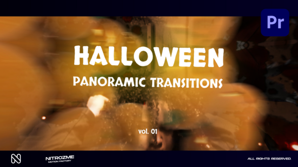 Halloween Panoramic Transitions Vol. 01 for Premiere Pro