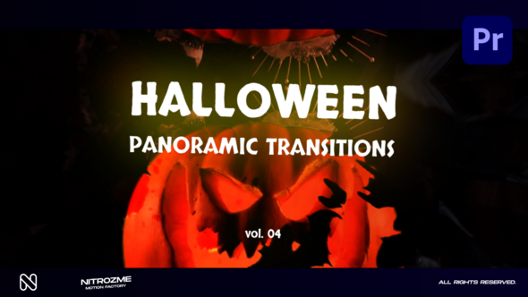 Halloween Panoramic Transitions Vol. 04 for Premiere Pro