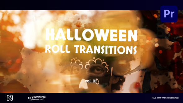 Halloween Roll Transitions Vol. 01 for Premiere Pro