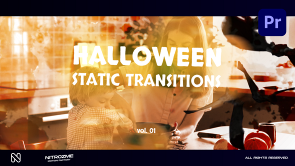 Halloween Transitions Vol. 01 for Premiere Pro