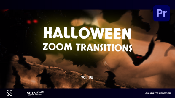 Halloween Zoom Transitions Vol. 02 for Premiere Pro