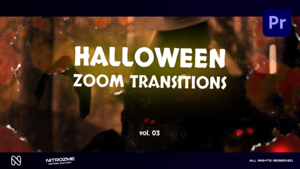 Halloween Zoom Transitions Vol. 03 for Premiere Pro