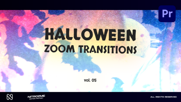 Halloween Zoom Transitions Vol. 05 for Premiere Pro