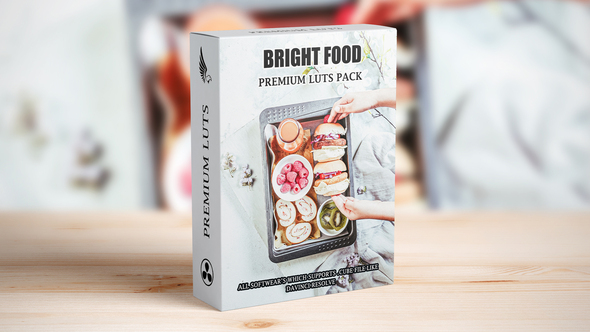 Bright Food Vlogger Cinematic Film LUTs Pack