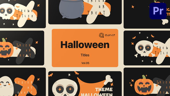 Halloween Titles for Premiere Pro Vol. 05